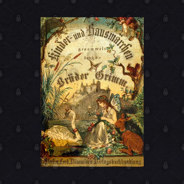 Brothers Grimm Antique German Book Cover by forgottenbeauty